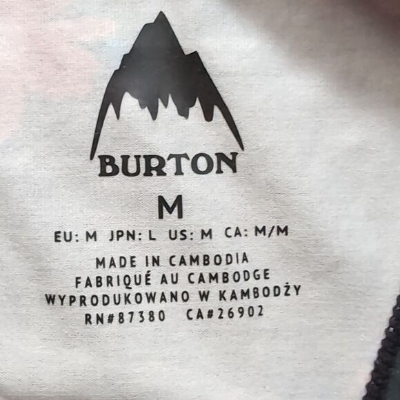 Burton unique floral Lightweight X Odor Neutralizing Base Layer Tank Top M - Picture 7 of 8